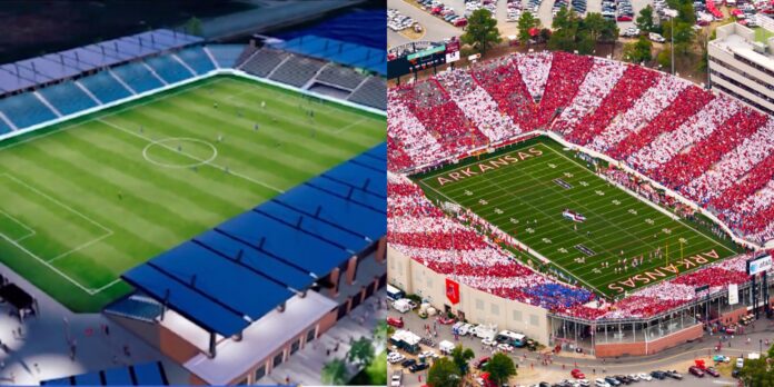 Arkansas soccer, Arkansas football, War Memorial Stadium, USL, Northwest Arkansas, Central Arkansas