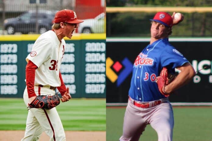 Parker Coil, Christian Foutch, Arkansas baseball